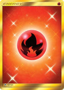 Fire Energy (Secret)  - Holofoil SM  Burning Shadows - Secret Rare