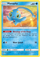 Manaphy 025  - Holofoil Shining Legends - Holo Rare