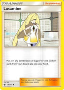 Lusamine 096  - Reverse Holofoil SM  Crimson Invasion - Uncommon