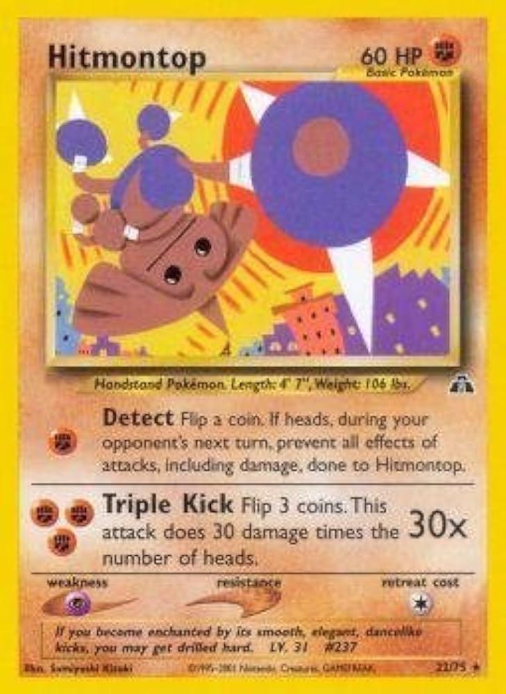 Hitmontop (22/75) [Neo Discovery Unlimited]