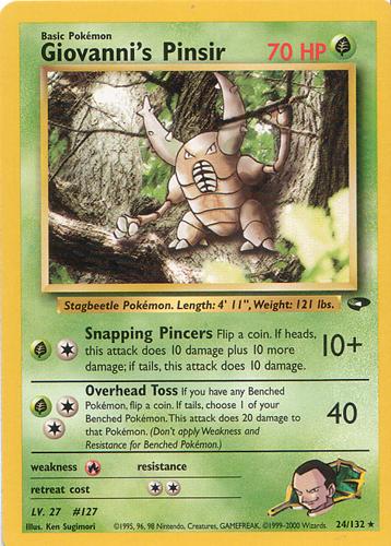Giovanni's Pinsir (24/132) [Gym Challenge Unlimited]