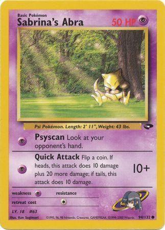 Sabrina's Abra (94/132) [Gym Challenge Unlimited]