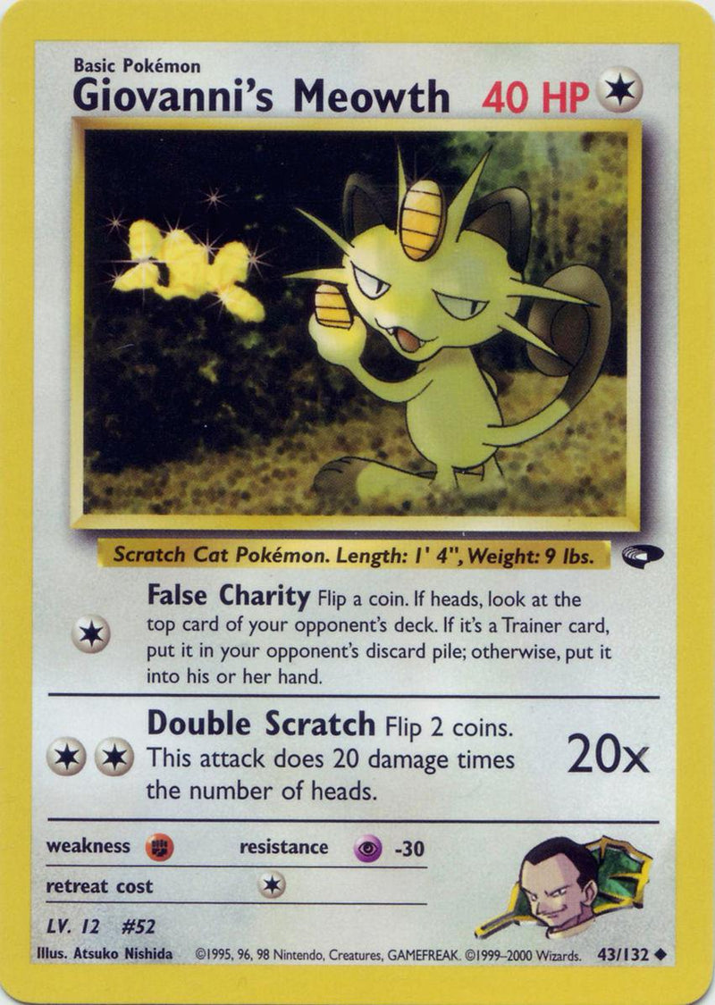 Giovanni's Meowth (43/132) [Gym Challenge Unlimited]