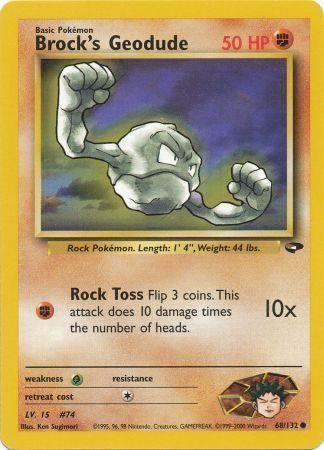 Brock's Geodude (68/132) [Gym Challenge Unlimited]