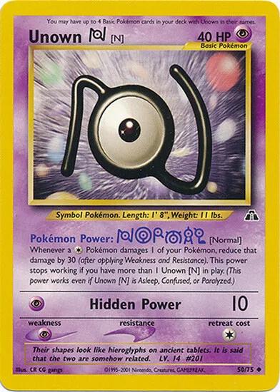 Unown [N] (50/75) [Neo Discovery Unlimited]