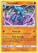 Toxicroak  - Reverse Holofoil SM  Forbidden Light - Rare