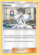 Diantha 105  - Reverse Holofoil SM  Forbidden Light - Holo Rare