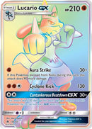 Lucario GX (Secret)  - Holofoil SM  Forbidden Light - Secret Rare