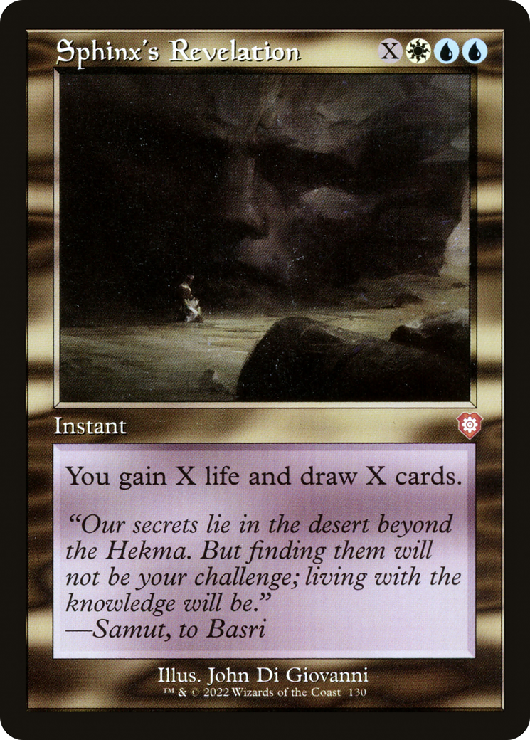 Sphinx's Revelation (Retro) [The Brothers' War Commander]