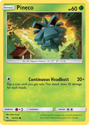 Pineco  - Reverse Holofoil SM  Lost Thunder - Common