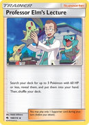 Professor Elm's Lecture 188  - Reverse Holofoil SM  Lost Thunder - Uncommon