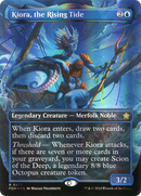Kiora, the Rising Tide (Borderless) (Mana Foil) [Foundations]