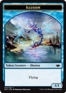 Illusion (005) // Serra the Benevolent Emblem (020) Double-Sided Token [Modern Horizons Tokens]
