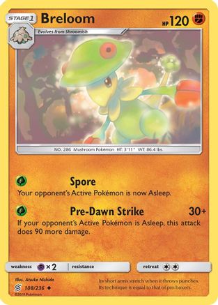 Breloom 108  SM  Unified Minds - Uncommon