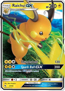 Raichu GX 020  - Holofoil Hidden Fates - Ultra Rare