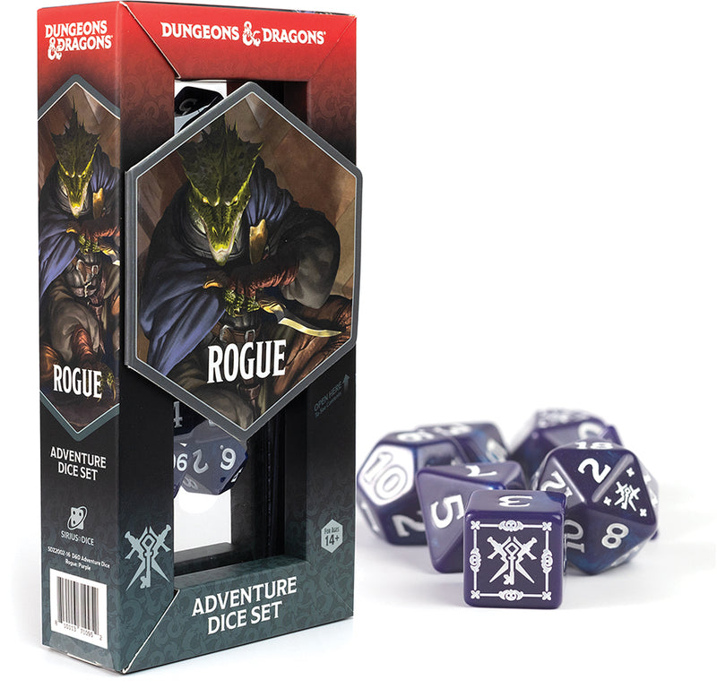 Sirius Dice: Dungeons & Dragons: Adventure Dice: Rogue Purple