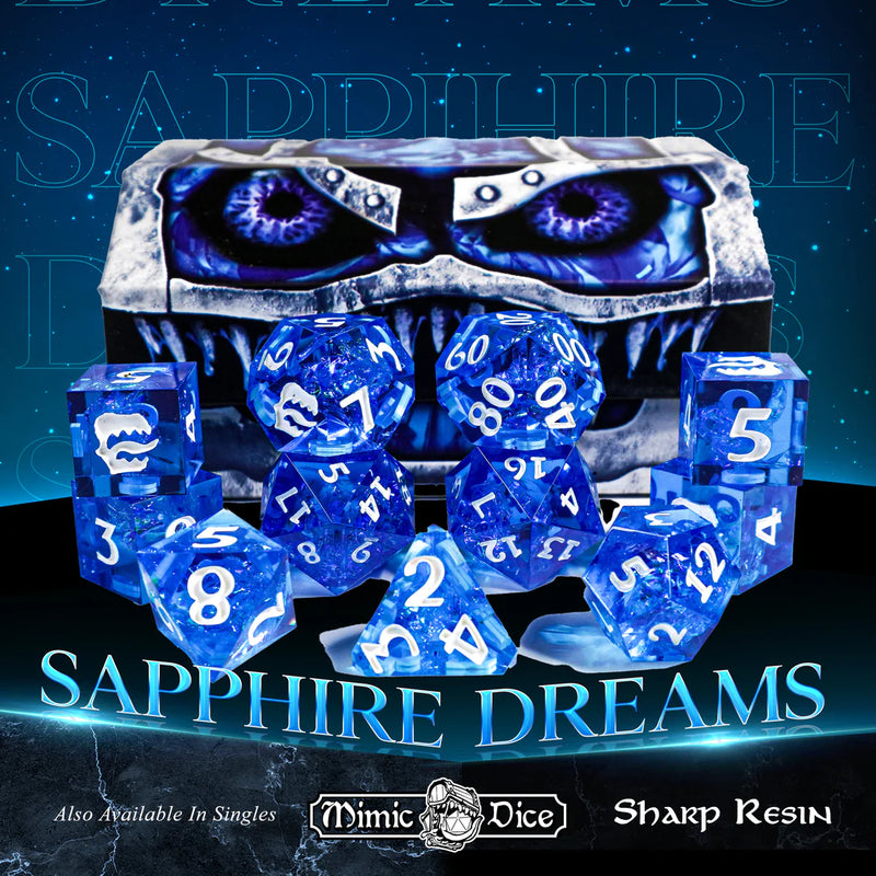 Mimic Dice: Signature Resin 11pc: Sapphire Dream