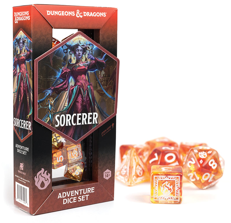 Sirius Dice: Dungeons & Dragons: Adventure Dice: Sorcerer Orange
