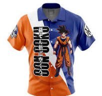 Hawaiian Shirt: Anime: DBZ: Son Goku: XL