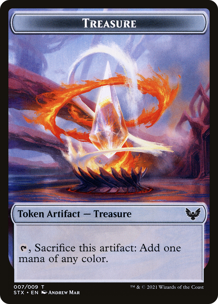 Treasure Token (STX-007) - Strixhaven: School of Mages Tokens Foil