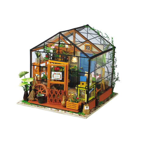 Hands Craft 3D Wooden Puzzle: Miniature House: Cathy's Flower House