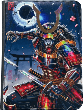 Maggot Labs: 9-Pocket Zippered Binder: Kiba no Oni-Moon Cursed Ronin