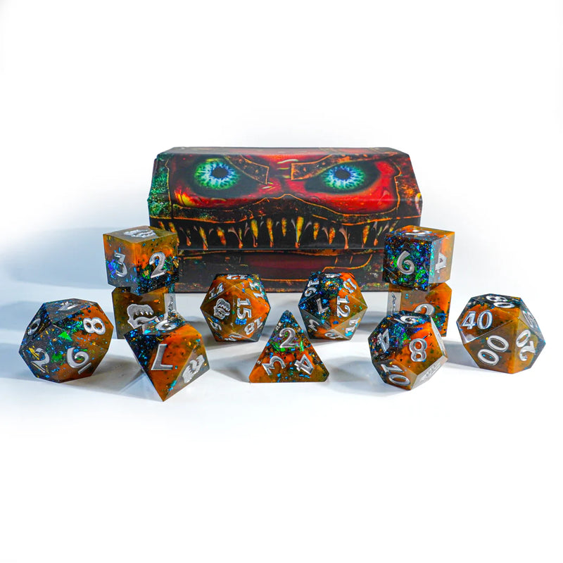 Mimic Dice: Signature Resin 11pc: Dark Ale