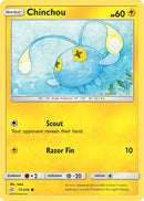 Chinchou 071  - Reverse Holofoil SM  Cosmic Eclipse - Common