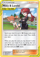 Misty & Lorelei 199  - Reverse Holofoil SM  Cosmic Eclipse - Uncommon