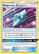 Dragonium Z: Dragon Claw 190  - Reverse Holofoil SM  Cosmic Eclipse - Uncommon