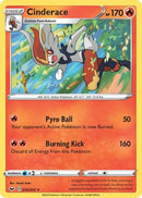 Cinderace (035) (035) 035  - Reverse Holofoil SWSH01 Sword & Shield Base Set - Holo Rare