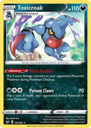 Toxicroak 124  - Holofoil SWSH01 Sword & Shield Base Set - Holo Rare