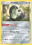 Galarian Stunfisk 132  - Reverse Holofoil SWSH01 Sword & Shield Base Set - Uncommon