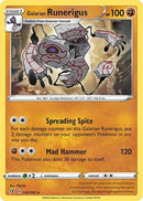 Galarian Runerigus 102  SWSH02 Rebel Clash - Rare