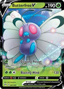 Butterfree V 001  - Holofoil SWSH03 Darkness Ablaze - Ultra Rare