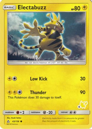 Electabuzz (43/156) (Pikachu Stamp