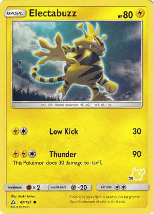 Electabuzz (43/156) (Pikachu Stamp