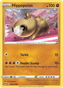 Hippopotas 093  - Reverse Holofoil SWSH03 Darkness Ablaze - Common