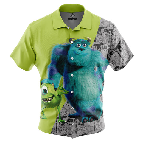 Hawaiian Shirt: Anime: Monster's Inc.: Mike & Sully: M