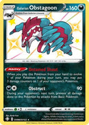 Galarian Obstagoon SV080  - Holofoil Shining Fates Shiny Vault - Shiny Holo Rare