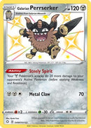 Galarian Perrserker SV087  - Holofoil Shining Fates Shiny Vault - Shiny Holo Rare