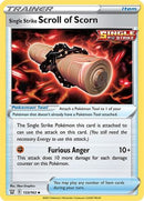 Single Strike Scroll of Scorn 133  - Reverse Holofoil SWSH05 Battle Styles - Uncommon
