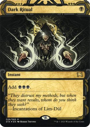 Dark Ritual (Foil Etched) [Strixhaven: Mystical Archive]