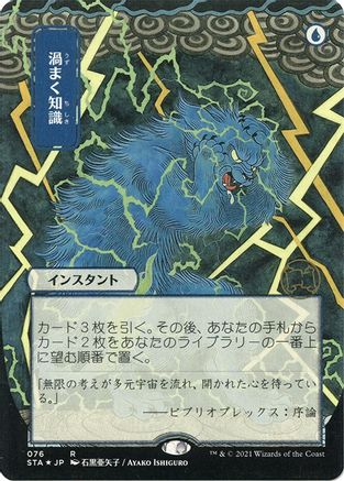Brainstorm (Japanese Foil Etched) [Strixhaven: Mystical Archive]