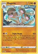 Dugtrio 077  - Reverse Holofoil SWSH06 Chilling Reign - Rare
