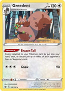 Greedent 128  - Holofoil SWSH06 Chilling Reign - Holo Rare