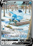 Glaceon V (Alternate Full Art) 175  - Holofoil SWSH07 Evolving Skies - Ultra Rare