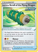 Rapid Strike Scroll of the Flying Dragon 153  SWSH07 Evolving Skies - Uncommon