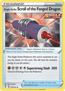 Single Strike Scroll of the Fanged Dragon 158  SWSH07 Evolving Skies - Uncommon