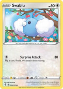 Swablu 132  - Reverse Holofoil SWSH07 Evolving Skies - Common